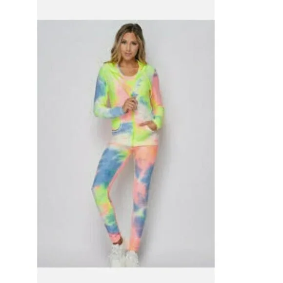 Women's Comfy 3 pc Tracksuit/Sweatsuit/Loungewear Set Size L/XL *stretchy* - Picture 6 of 8